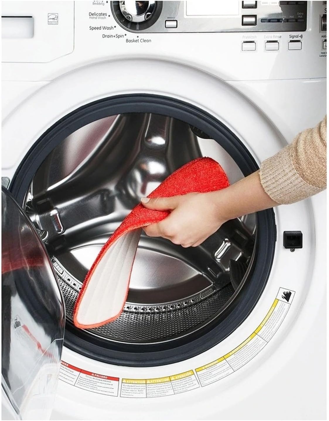 Rinakou 2 Pack Red Microfiber Mop Pads 1