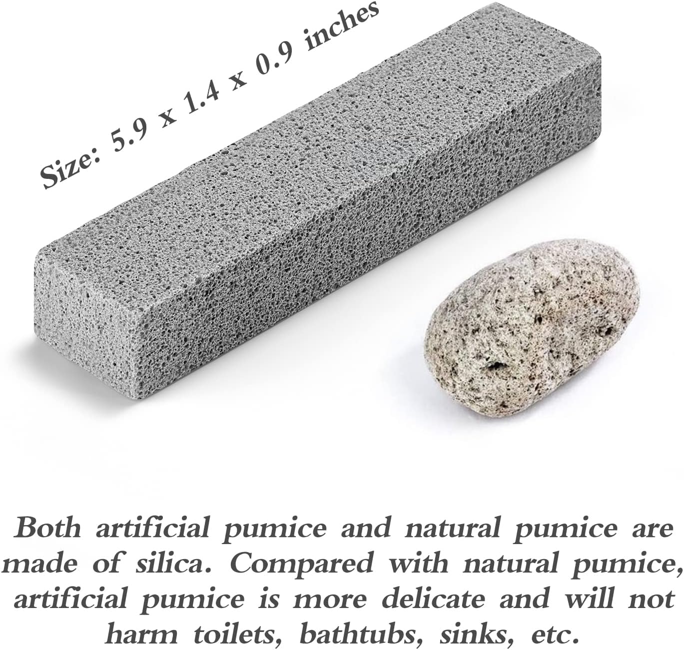 Lenicany 6Pack Pumice Stones for Toilet Cleaning