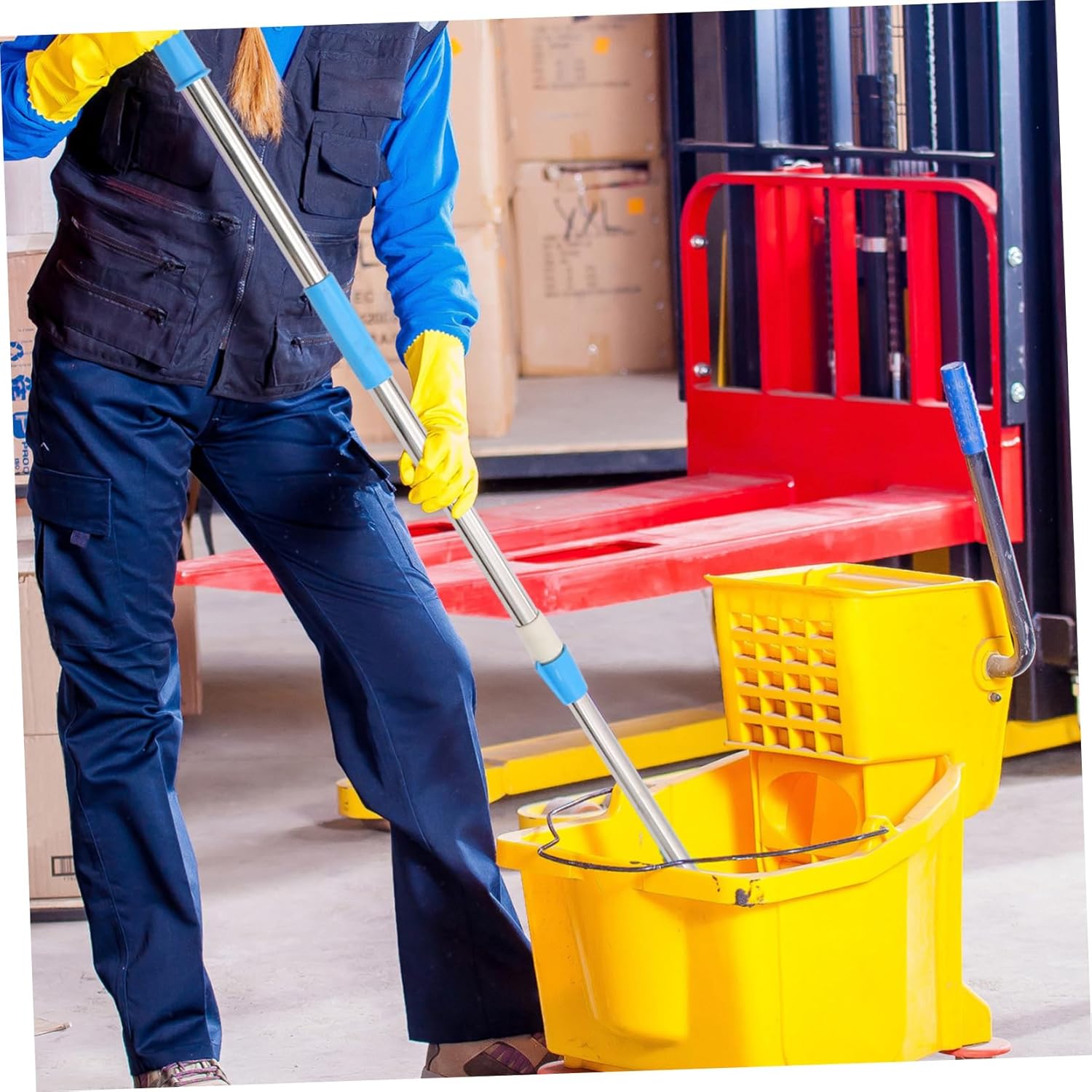 SHERCHPRY Rotating Mop Replacement Handle Pole