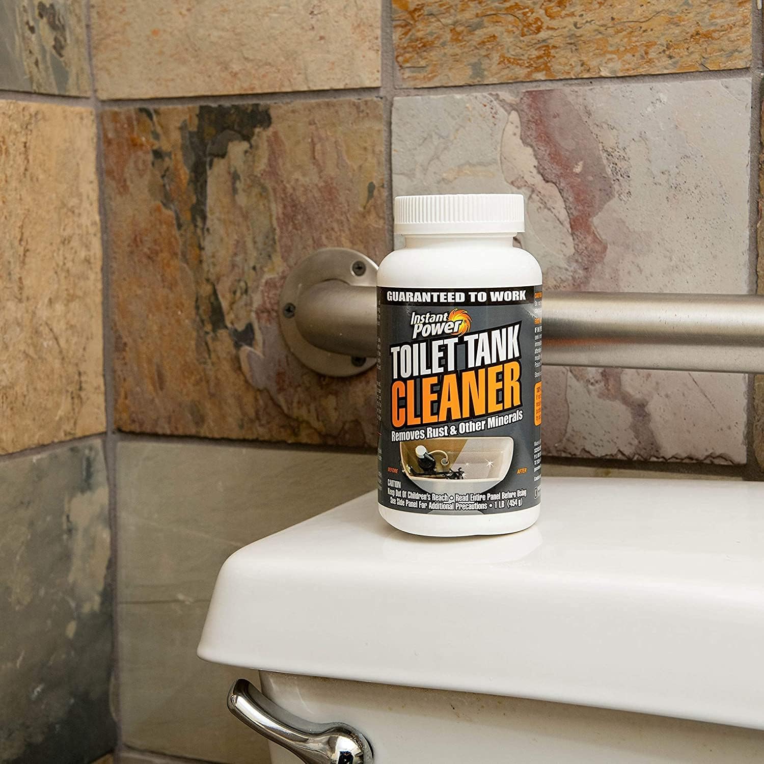 Instant Power Toilet Tank Cleaner 16 Oz No Scrubbing Removes Rust and Minerals
