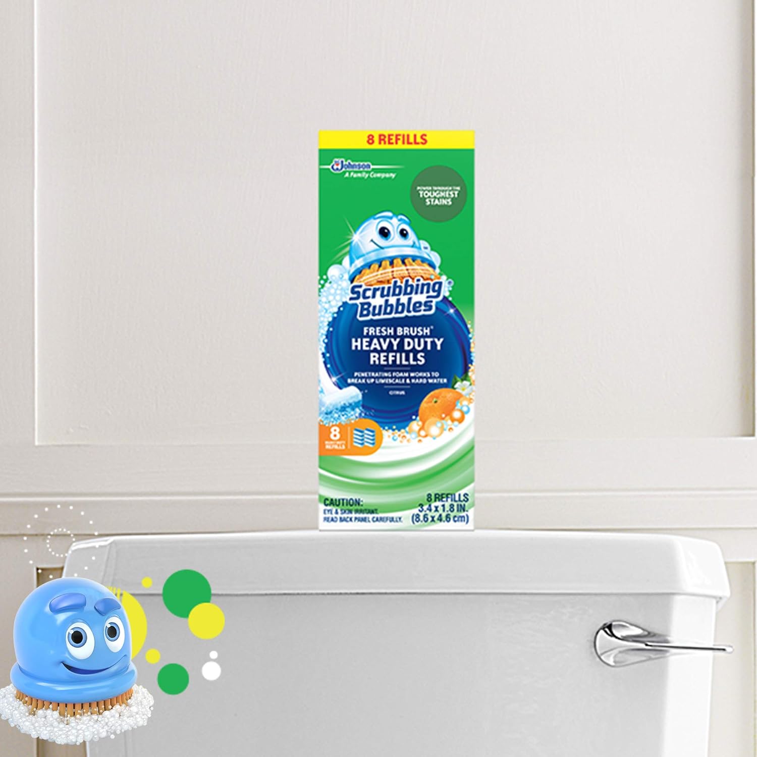 Scrubbing Bubbles Toilet Bowl Cleaner Refills Citrus Scent 8 Count