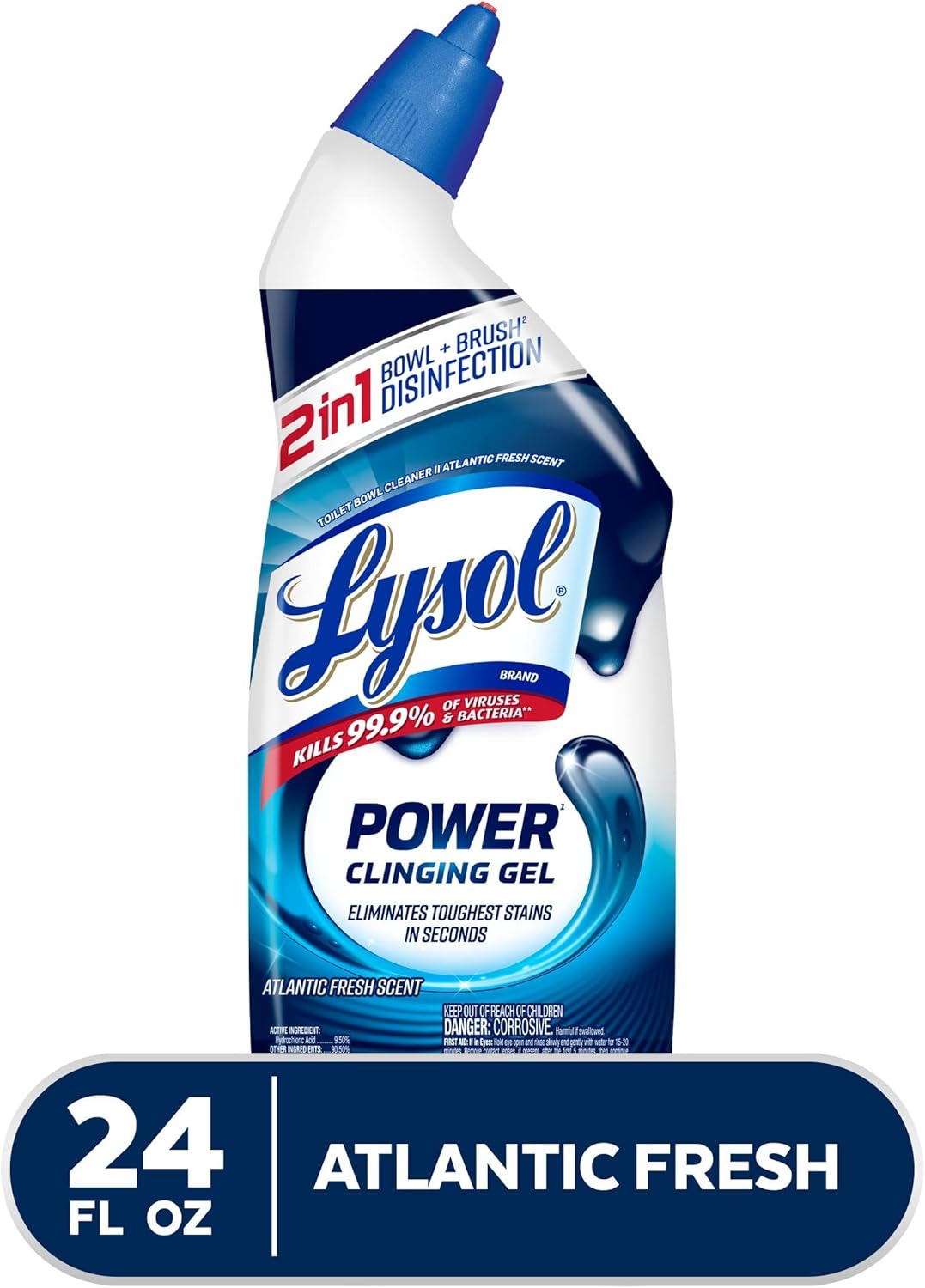 Lysol Power Toilet Bowl Cleaner Gel 24oz 1