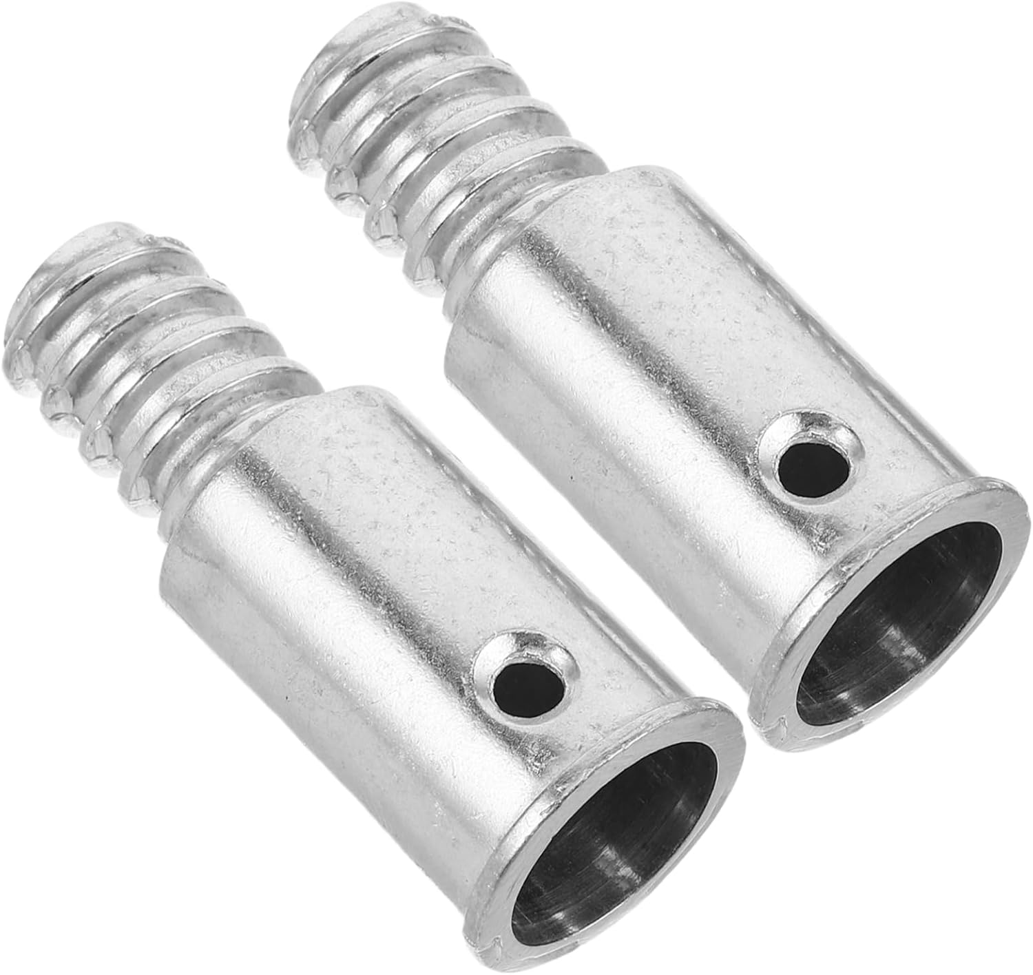 2Pcs Metal Mop Handle Threaded Adapter for Brooms and Mops