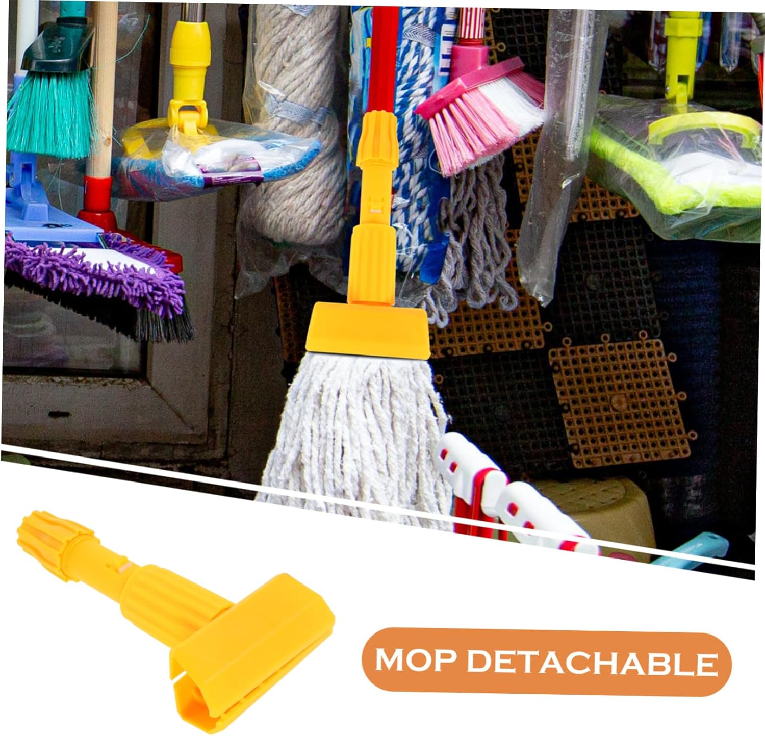 2pcs Mop Head Clamp for Easy Cleaning and Replacement
