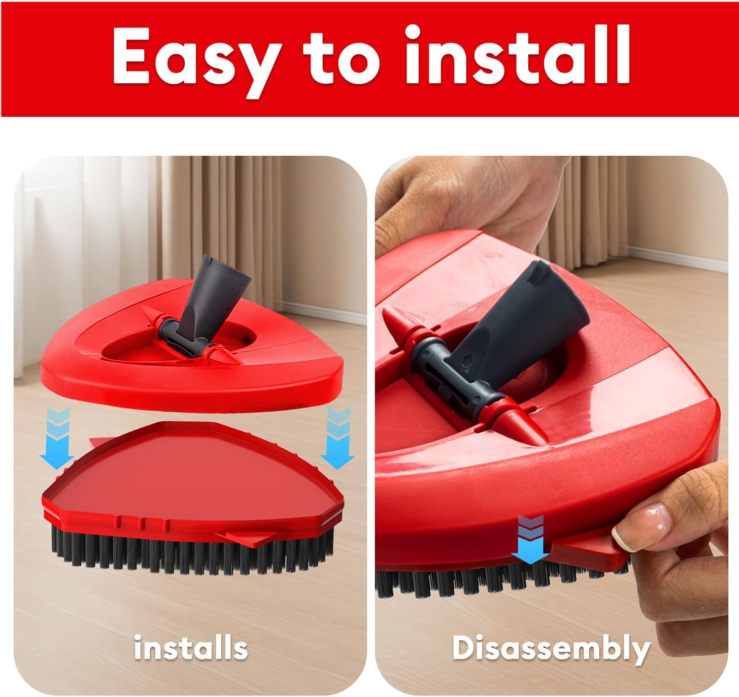 Dockvolt 2 Pack Scrub Brush Replacement for O-Cedar EasyWring 1 Tank