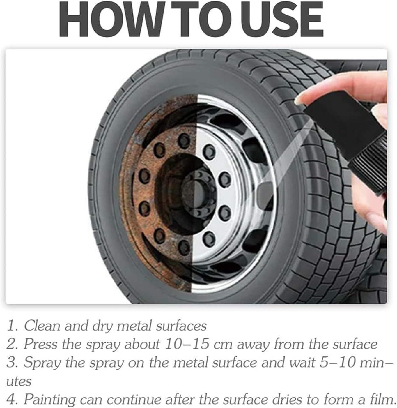 Starstartree Heavy-Duty Rust Remover Spray for Metal Surfaces