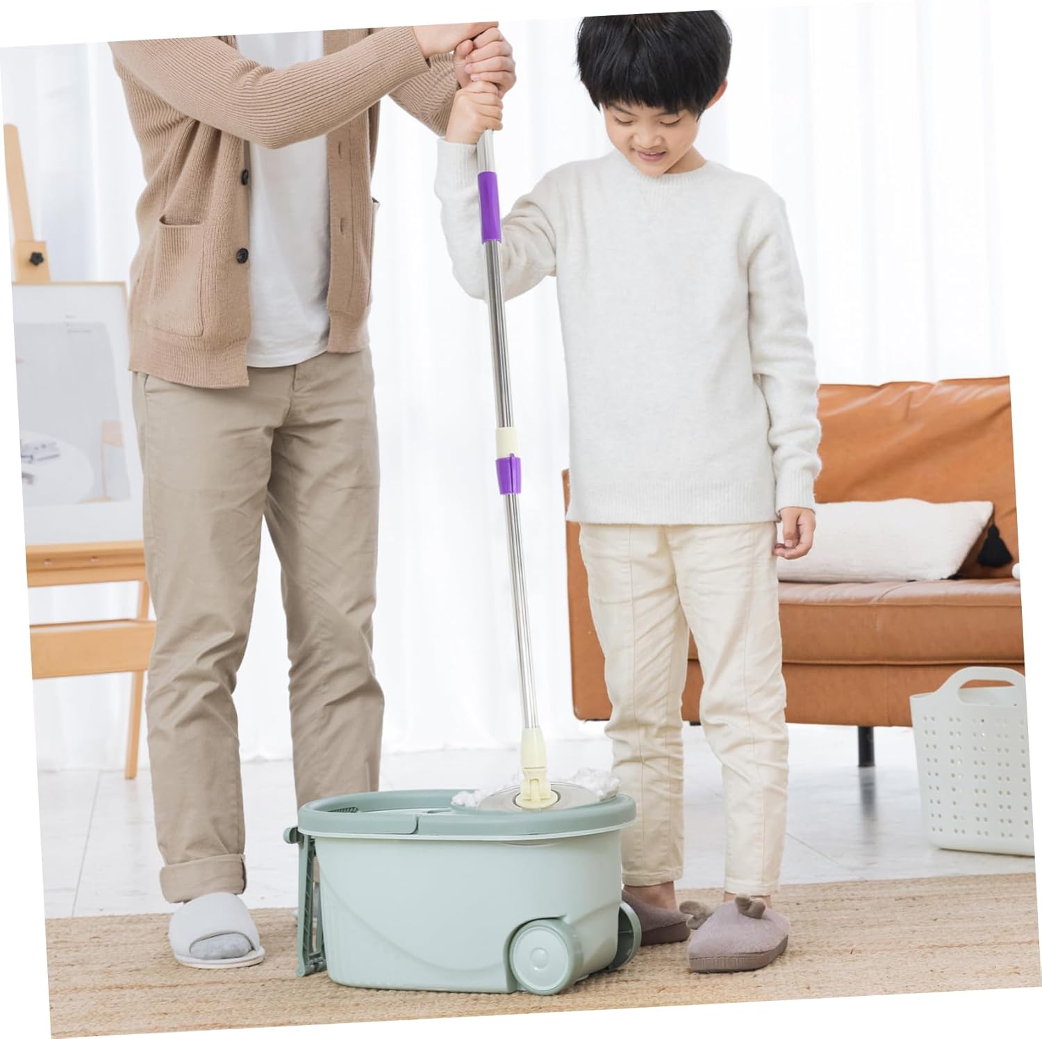 SHERCHPRY Extendable Mop Pole Handle with Rotating Design
