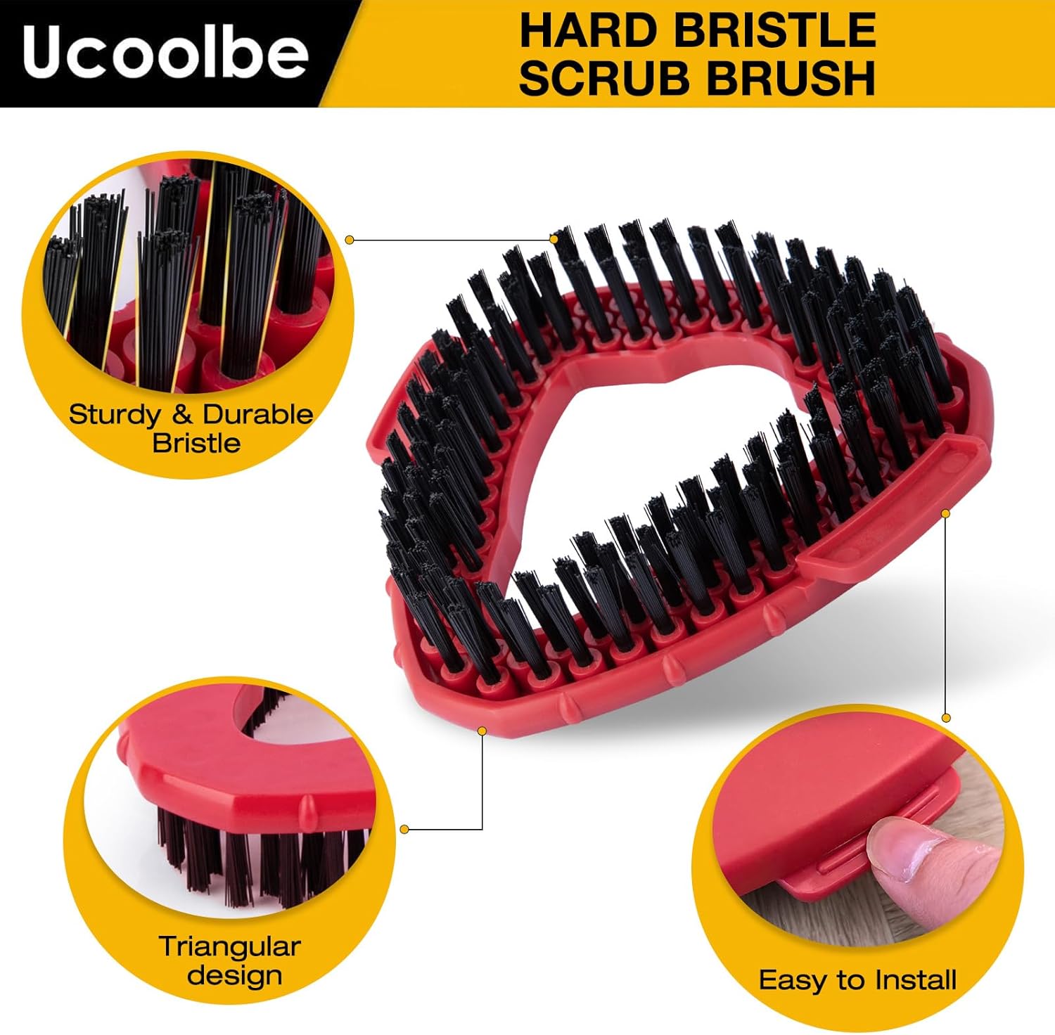 Ucoolbe Mop Brush for O-Cedar EasyWring 1 Tank System 2 Pack