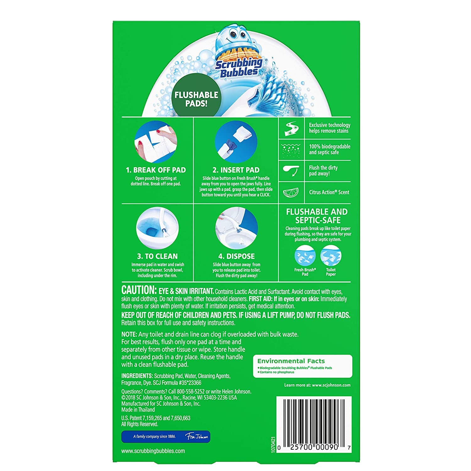 Scrubbing Bubbles Toilet Bowl Cleaner Refills Citrus Scent 10 Count Pack of 1