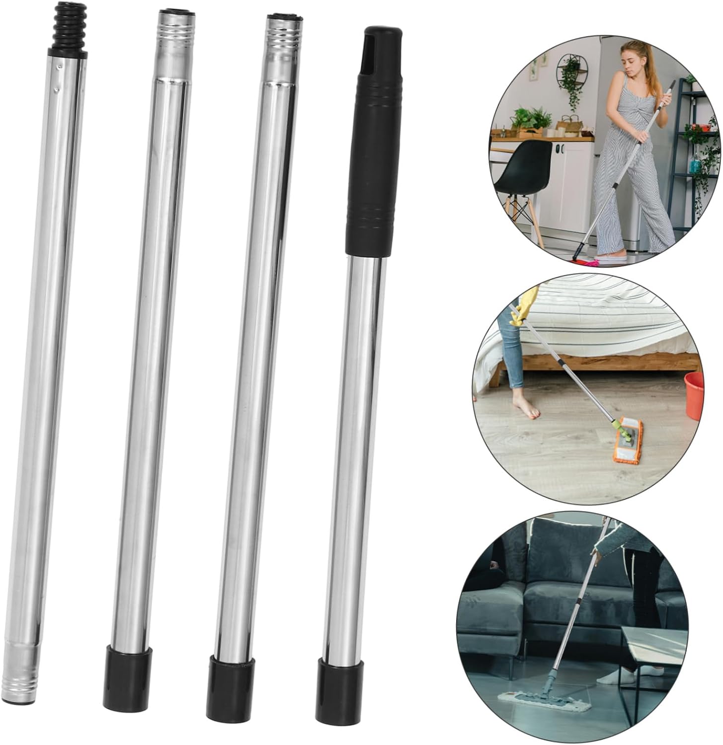 Stainless Steel Extendable Mop Handle with German Thread