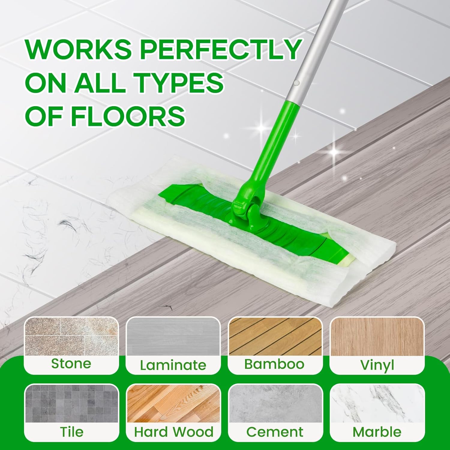 Liminfeit 100 Count Swiffer Dry Mop Refills Pads