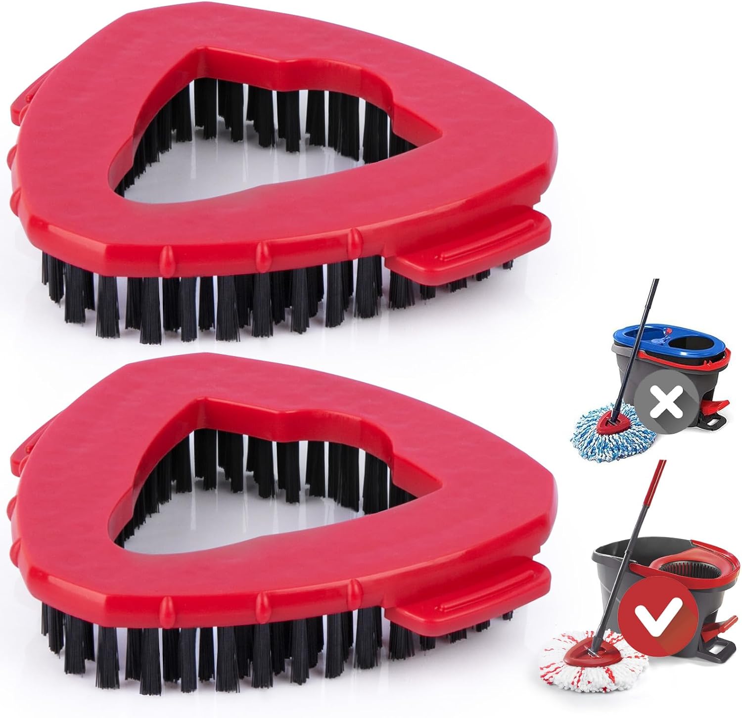 Ucoolbe Mop Brush for O-Cedar EasyWring 1 Tank System 2 Pack