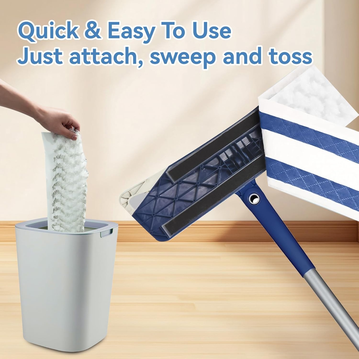 ZQZiQi 50 Count XL Microfiber Mop Pads for Bona