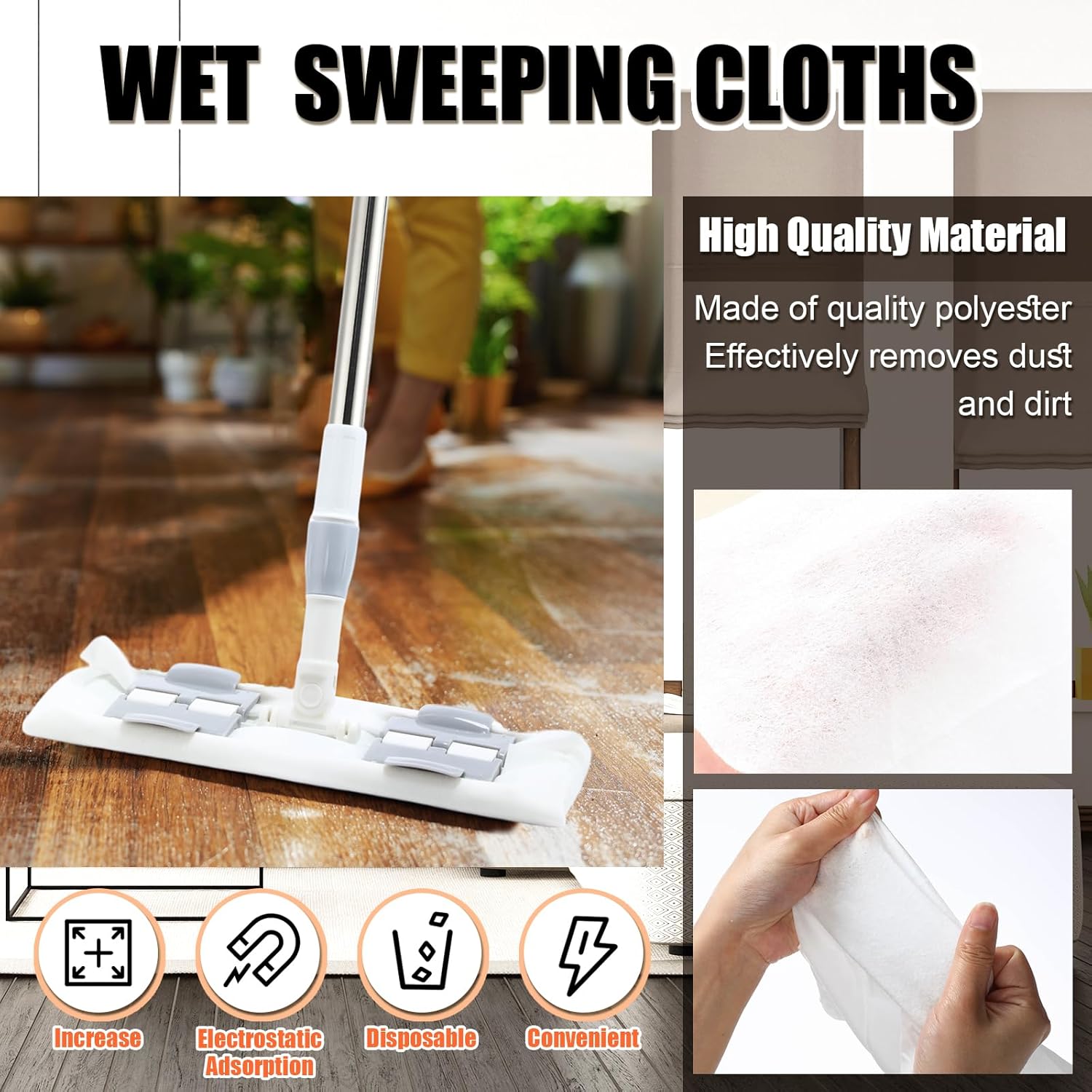 FillTouch 100 Count XL Wet Mopping Cloths Refills