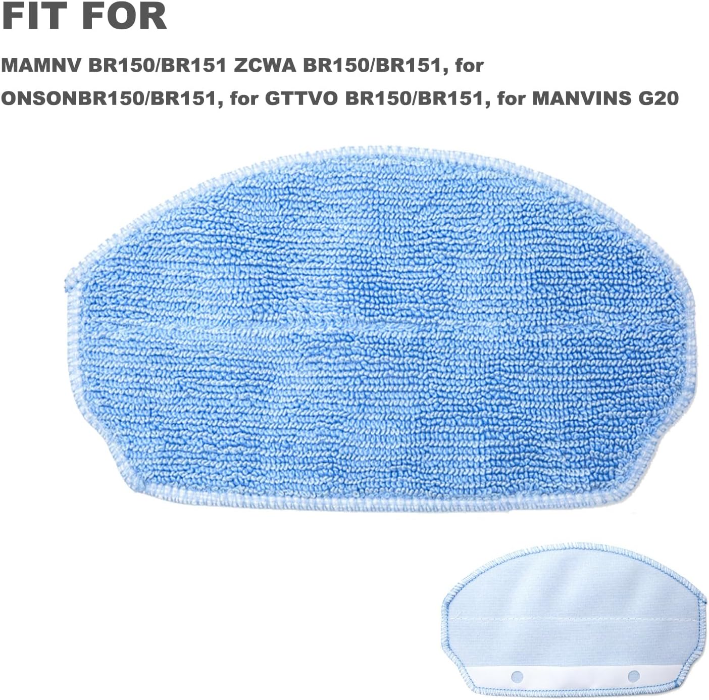 Robot Vacuum Mop Pad Replacement Kit for Multiple Models