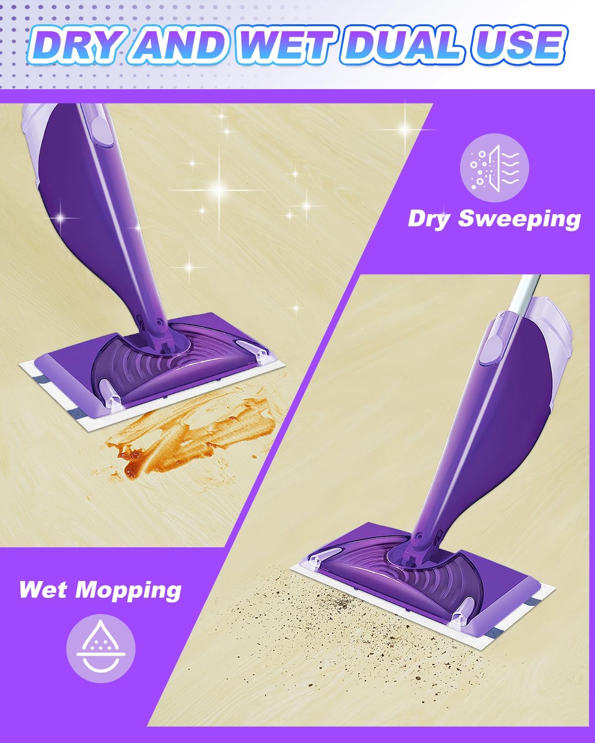 YagoDago 30-Count Disposable Mop Pads for Swiffer Wet Jet