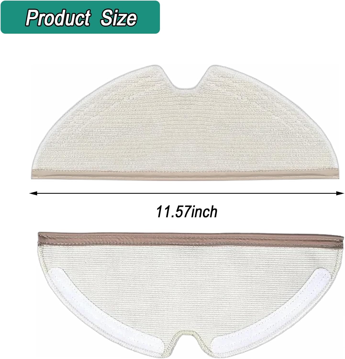 Frexusuent Mop Pads for Roborock Robot Vacuums 10 Pcs Set