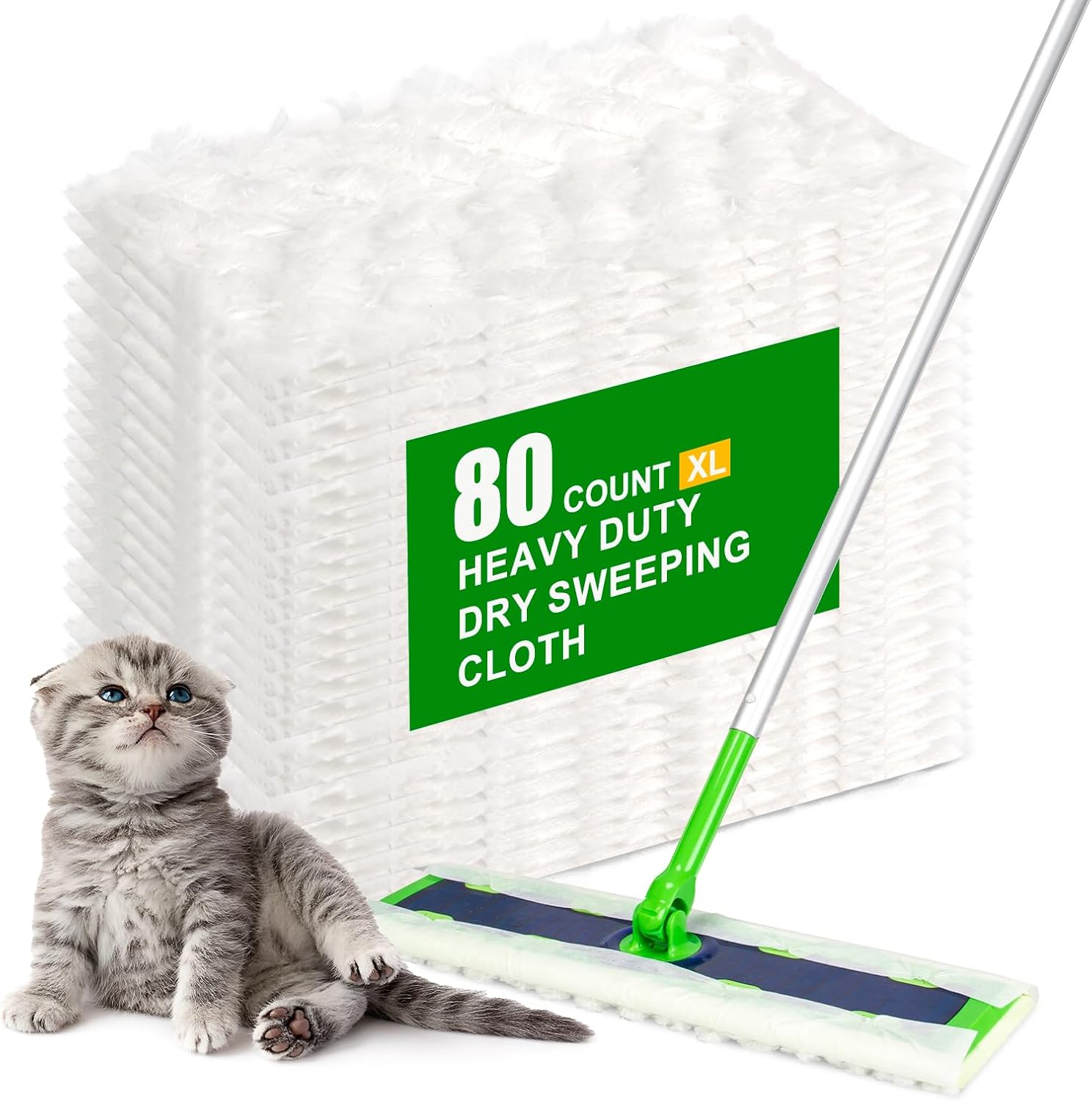 Liminfeit 80 Count Dry Mopping Cloths for Swiffer XL Mop