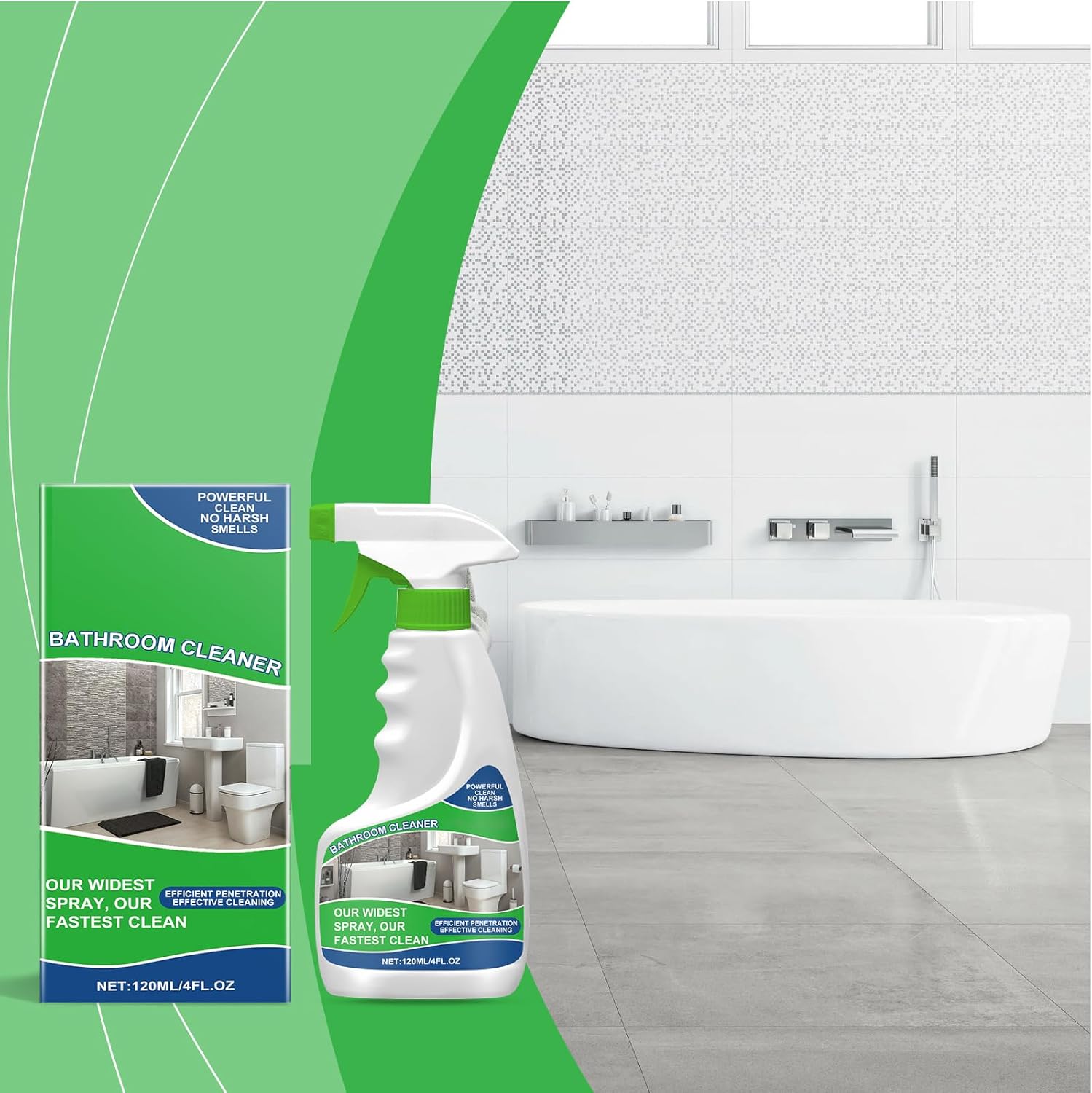 NebulaHouse Power Foaming Bathroom Cleaner 338oz 1