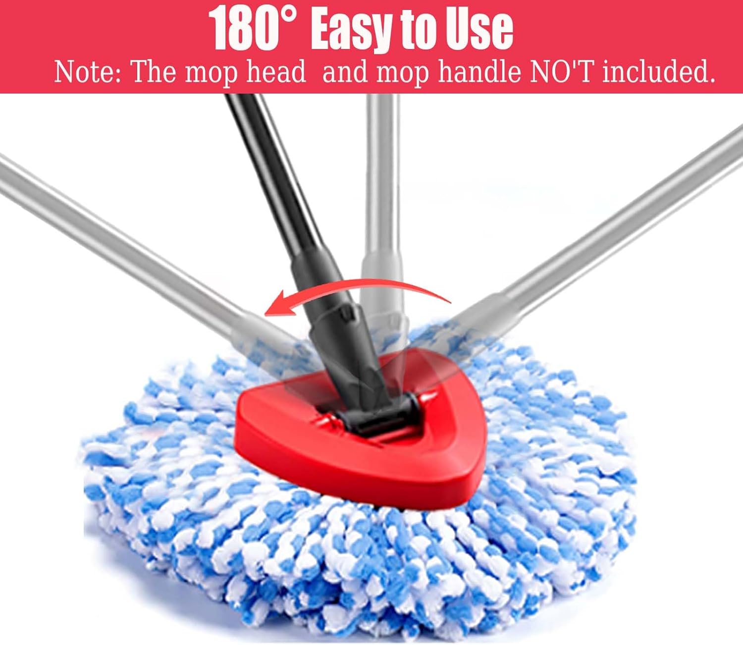 FOOKCIAN Spin Mop Replacement Base Head for 2-Tank System