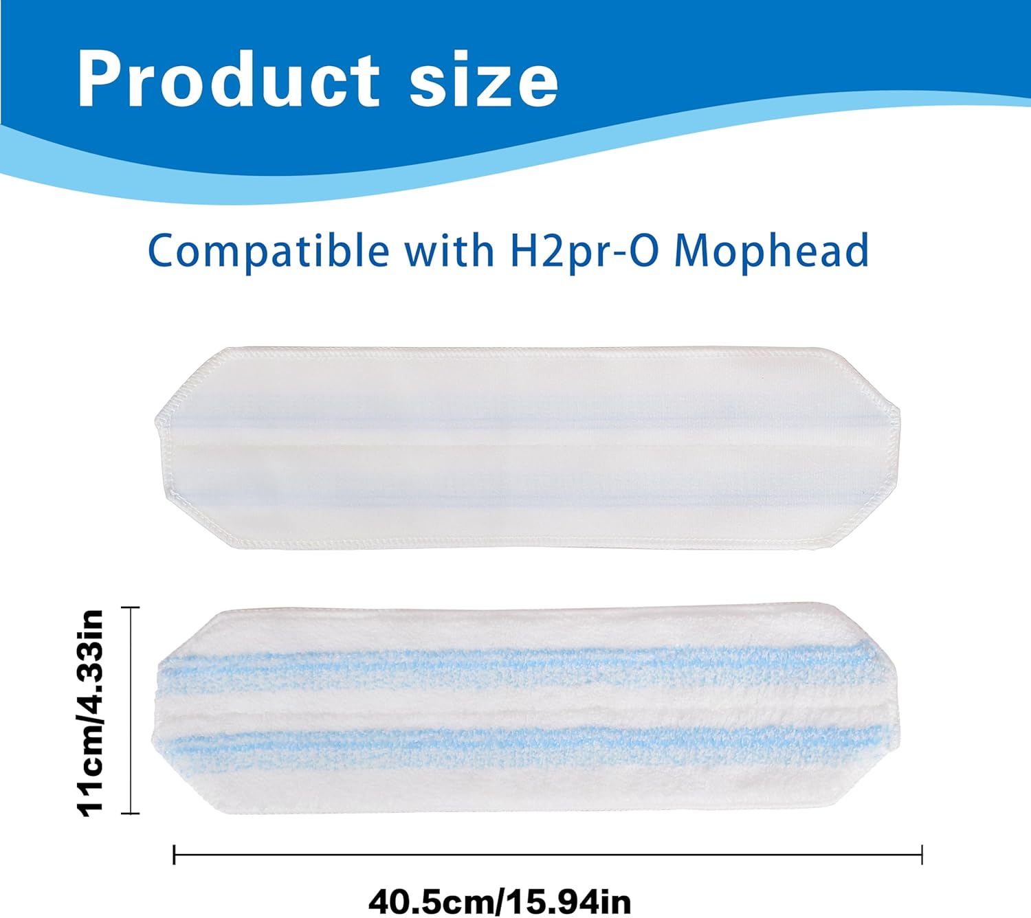 4-Pack Replacement Mop Pads for O Cedar H2Pro Mop