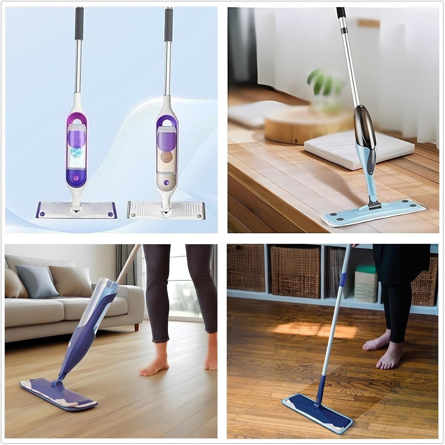10 Pcs Reusable Microfiber Mop Pads 165 Inch