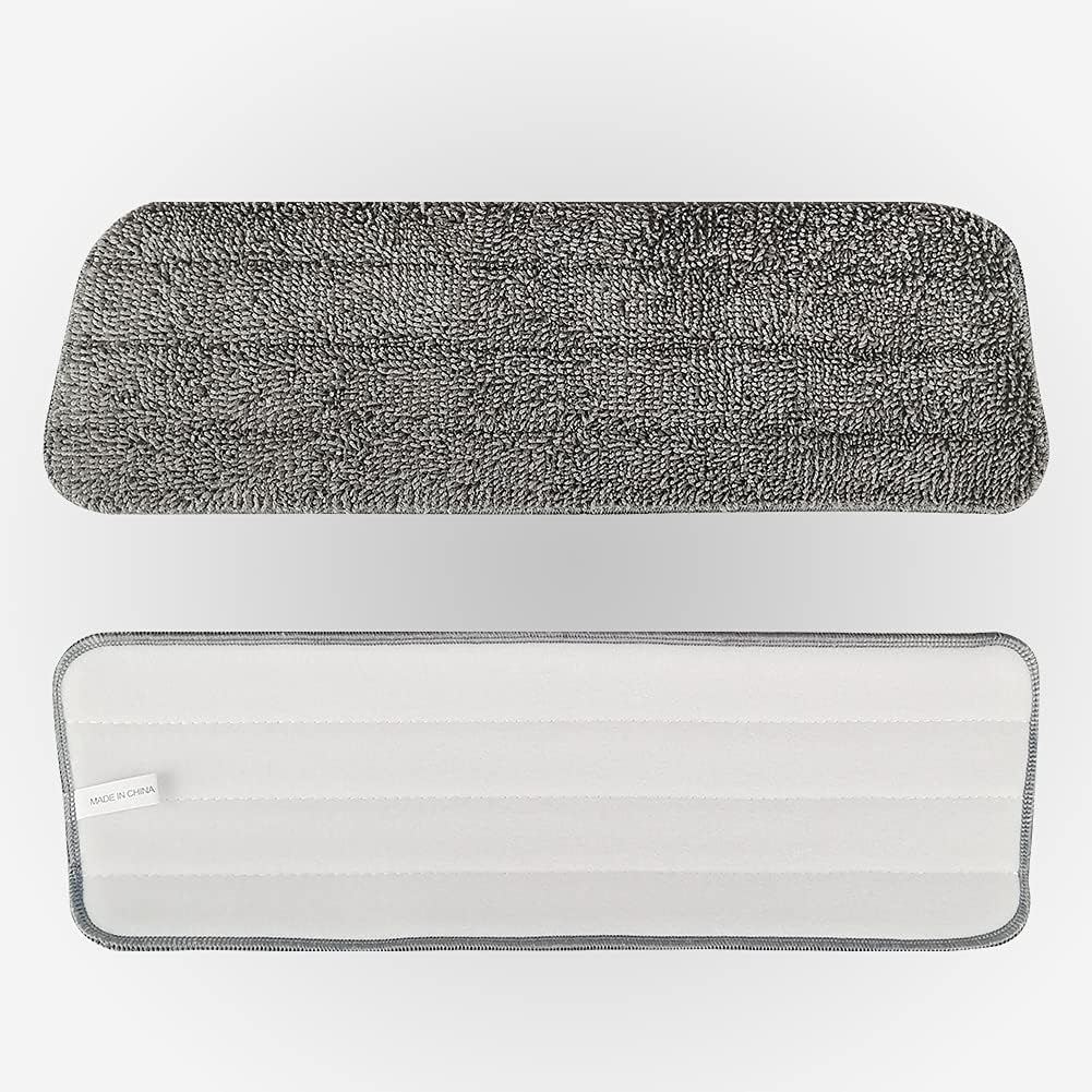 6 Pack Microfiber Spray Mop Heads - Dark Gray