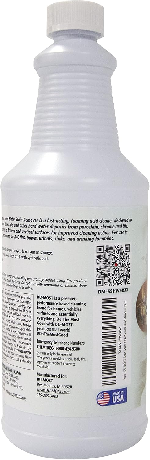 DU-MOST Soap Scum and Hard Water Stain Remover 32 Oz