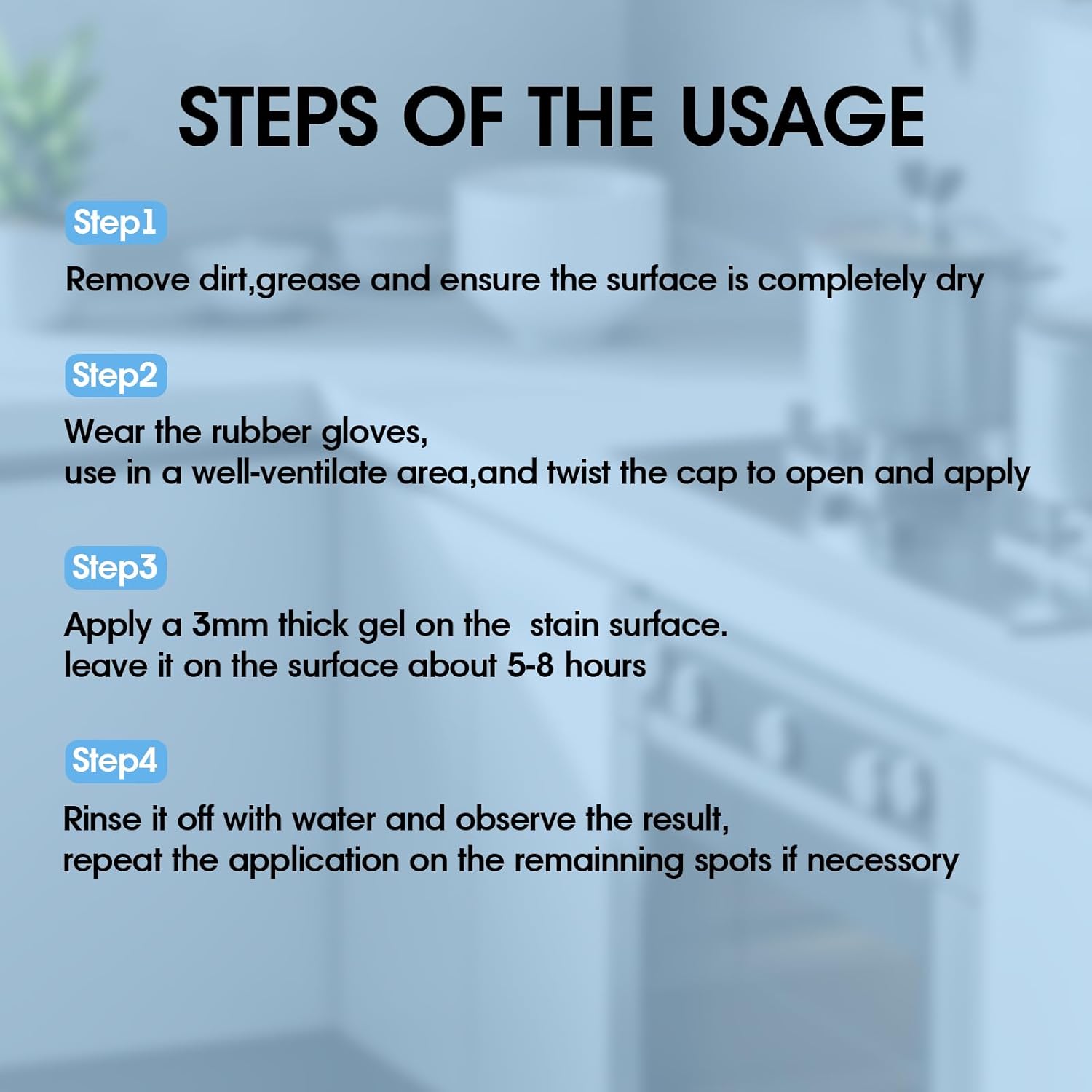 KBD Home Cleaning Gel - 130g Black Stain Remover