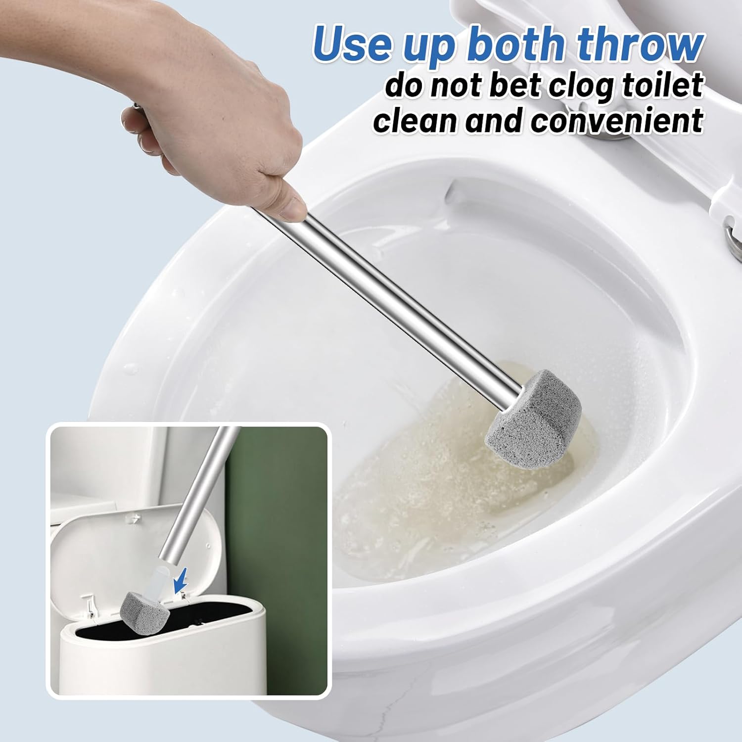 Yingmore Pumice Stone Toilet Cleaner with Long Handle 1