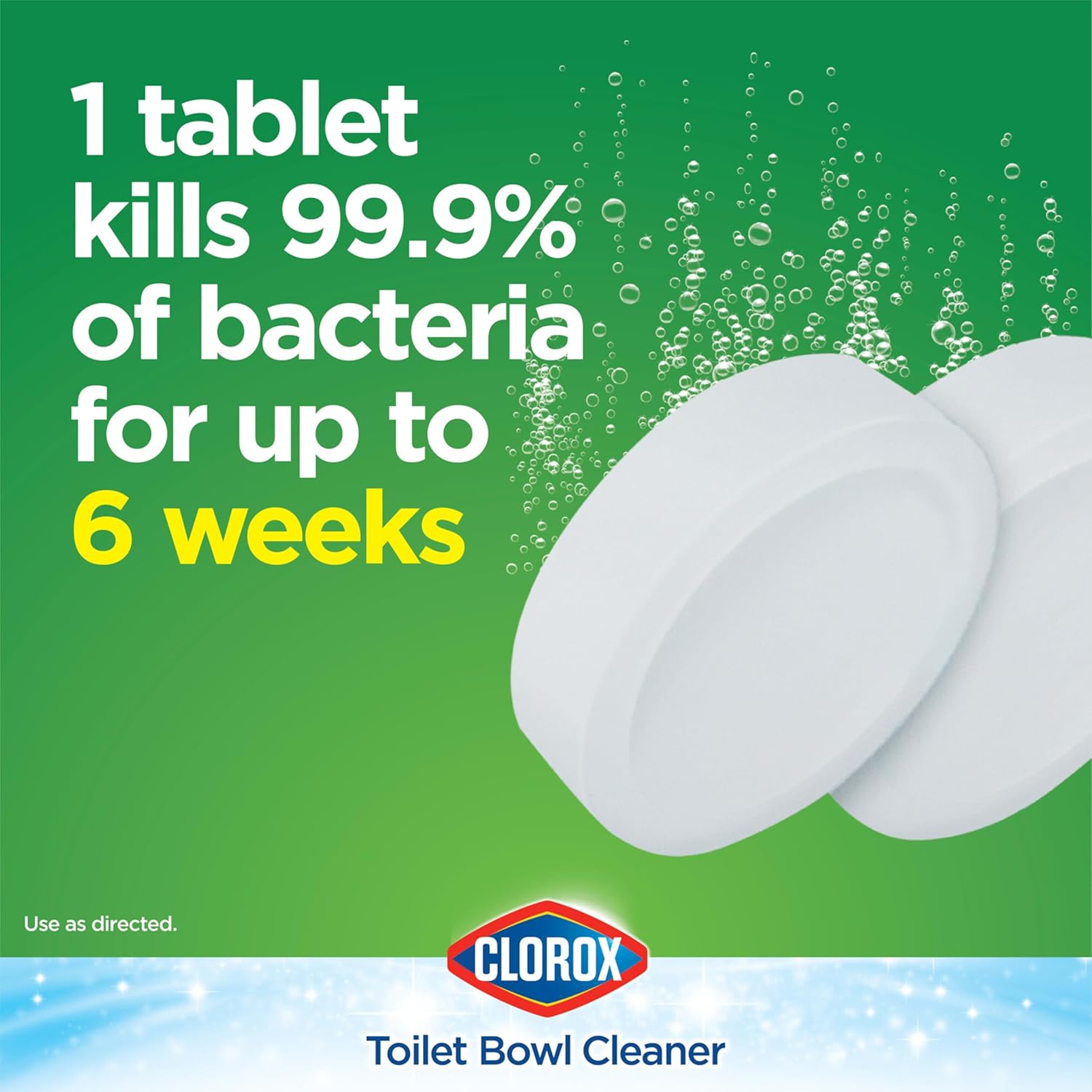 Clorox Ultra Clean Toilet Tablets with Bleach 2 Count 35 Ounces Each