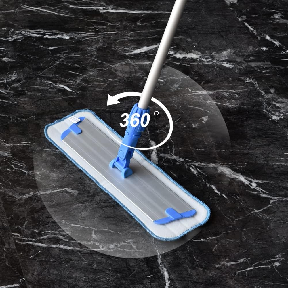 Layers 6 Pack 18inch Microfiber Mop Pads - Reusable Washable Replacement