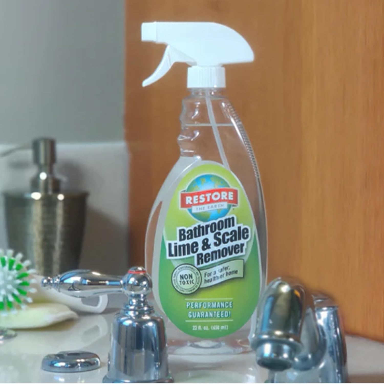 Restore Naturals Non Toxic Bathroom Cleaner 22oz 2 Pack 1