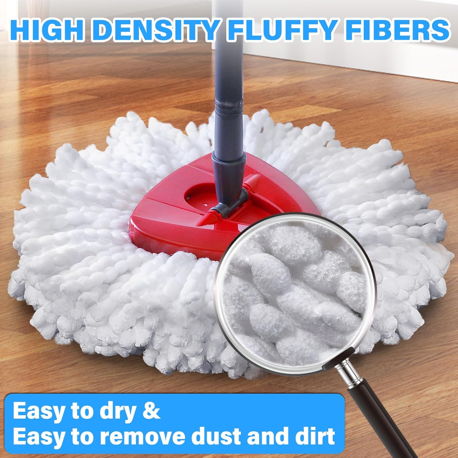 TATAANTY Spin Mop Replacement Head 9-Pack