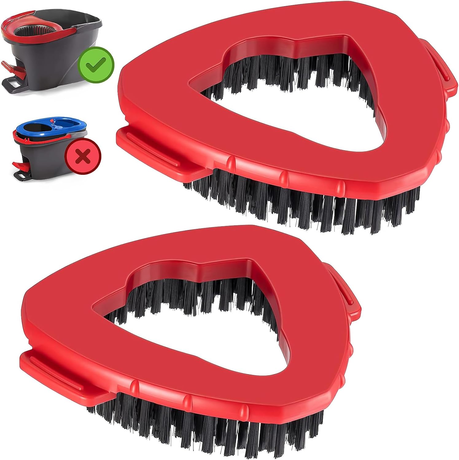 SIKEMAY 2 PCS O-Ceda Scrub Brush Replacement Heads