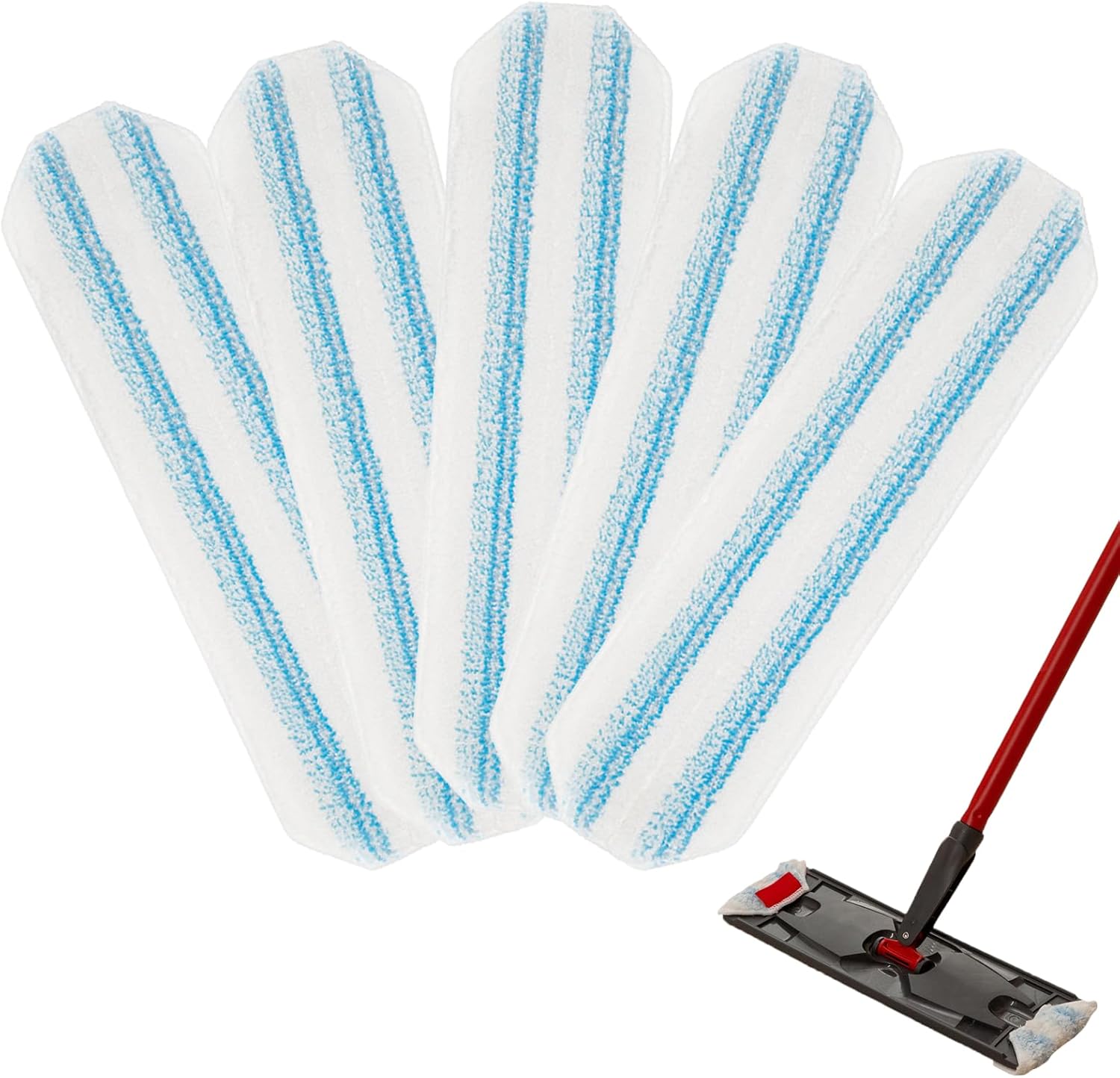 5Pcs Microfiber Replacement Rags for H2Pro Mop System