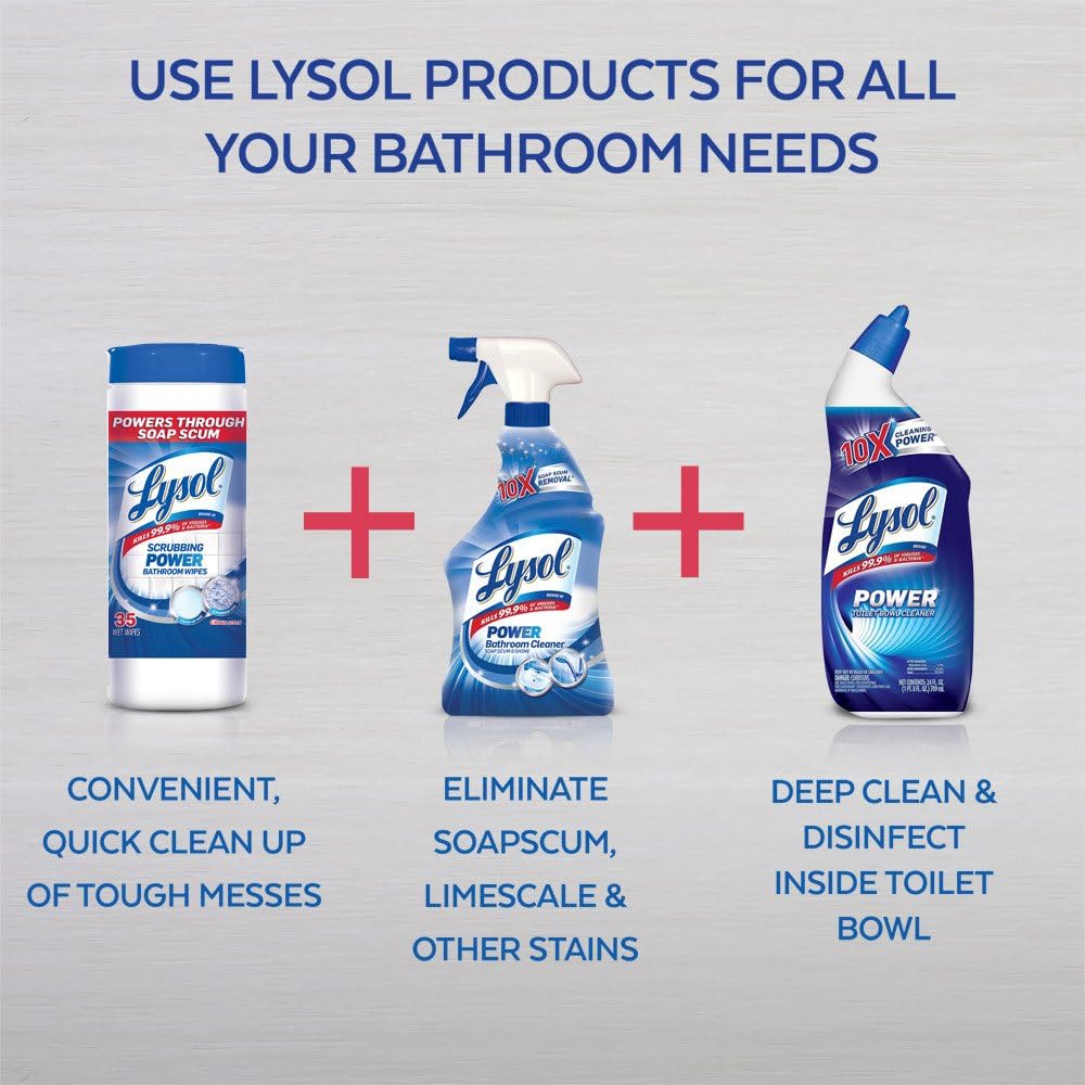 Lysol Bathroom Cleaner Spray Blue 48oz