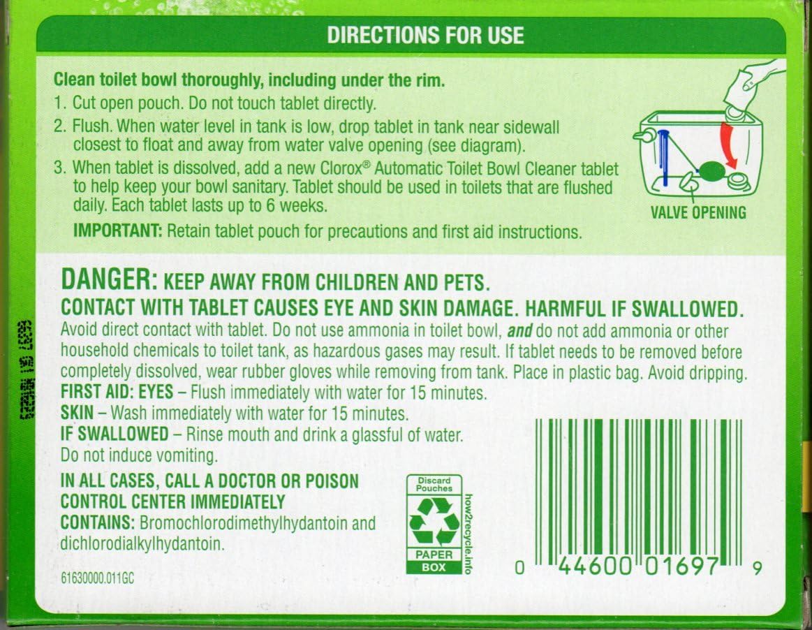 Clorox Automatic Toilet Bowl Cleaner Tablets 2-Pack