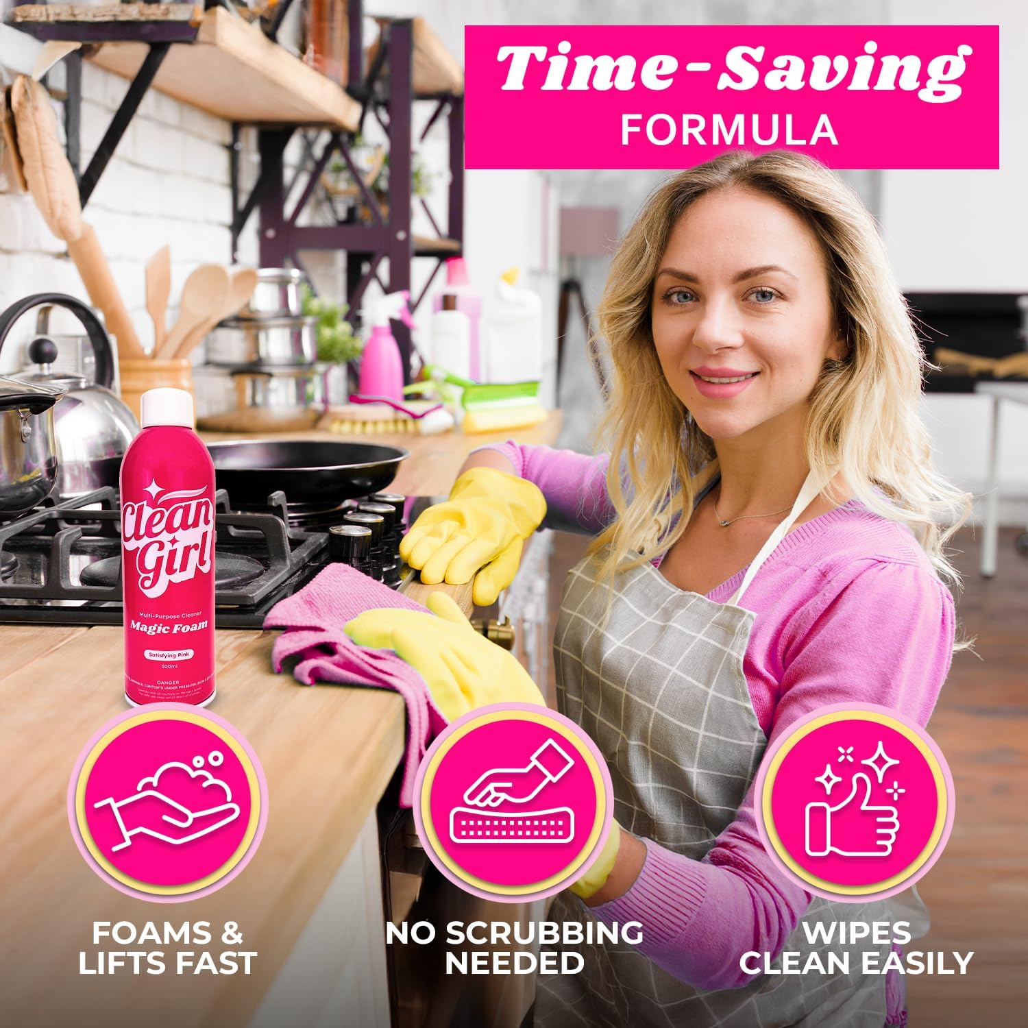 Clean Girl Magic Foam Viral All-Purpose Cleaner