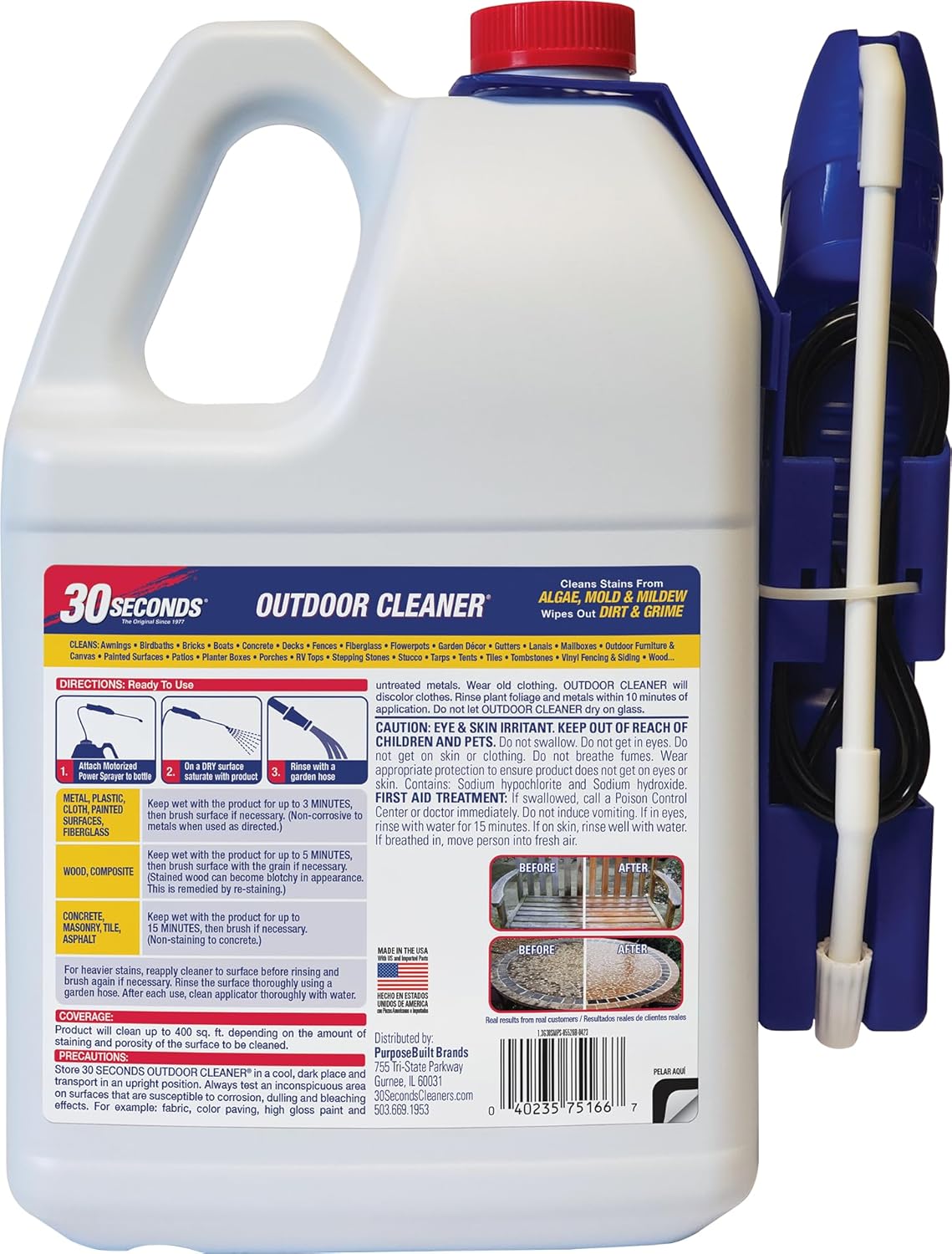 30 SECONDS Mold Mildew Remover 13 Gallon Ready to Use