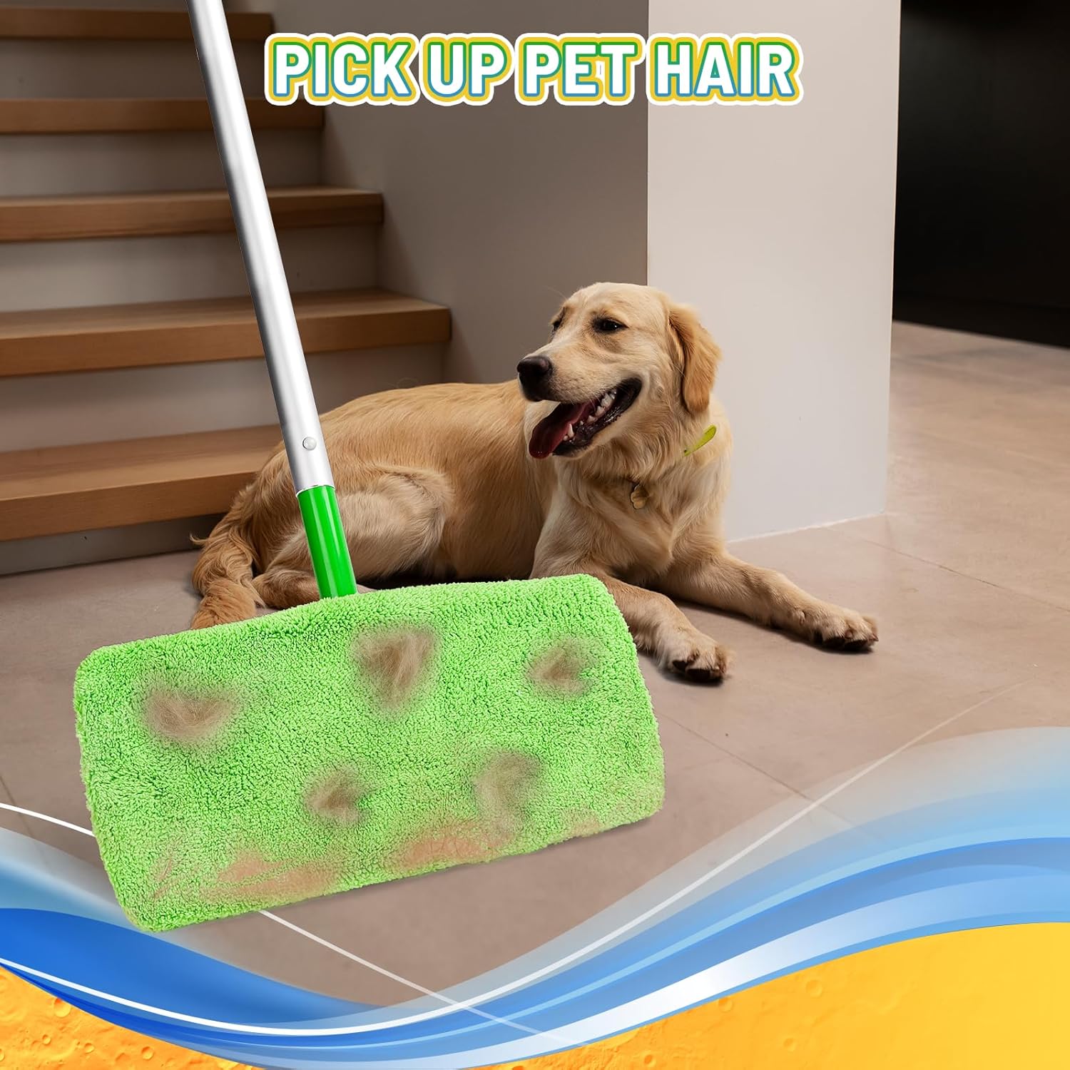 JINIOHEE Reusable Microfiber Mop Pads for Swiffer