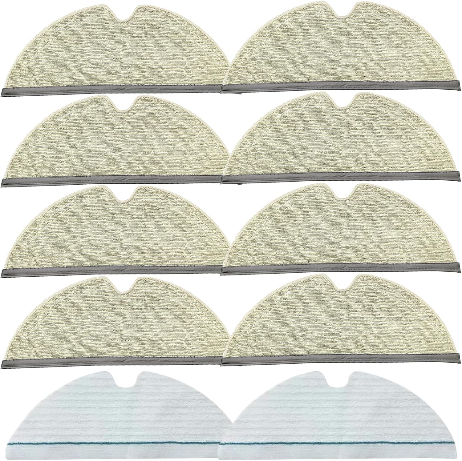 Frexusuent Mop Pads for Roborock Robot Vacuums 10 Pcs Set