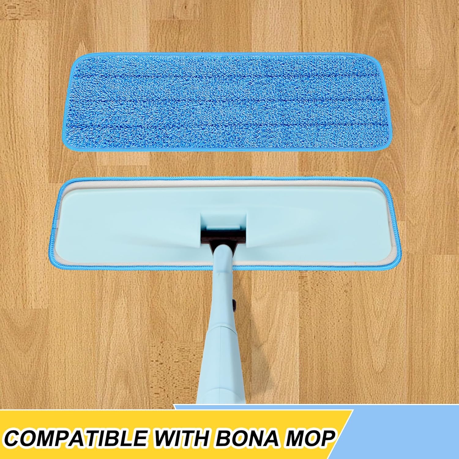 8 Pack 165 Inch Reusables Mop Pads for Bona System