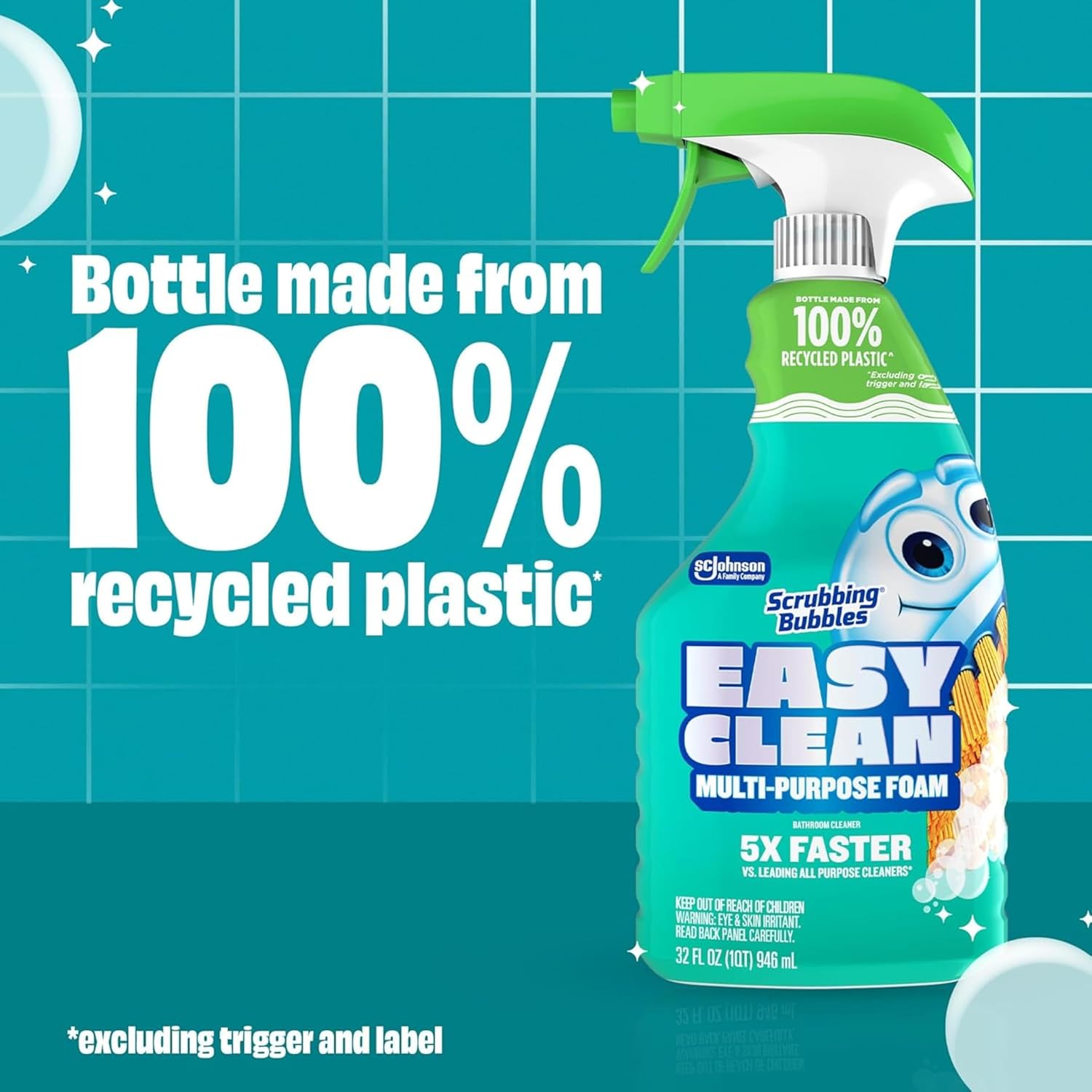 Scrubbing Bubbles Easy Clean Foaming Multipurpose Bathroom Cleaner Spray Pack of 2