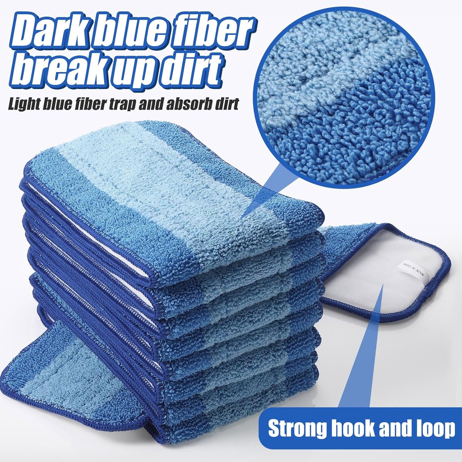40 Piece Microfiber Mop Pad Refills for Bona Mop