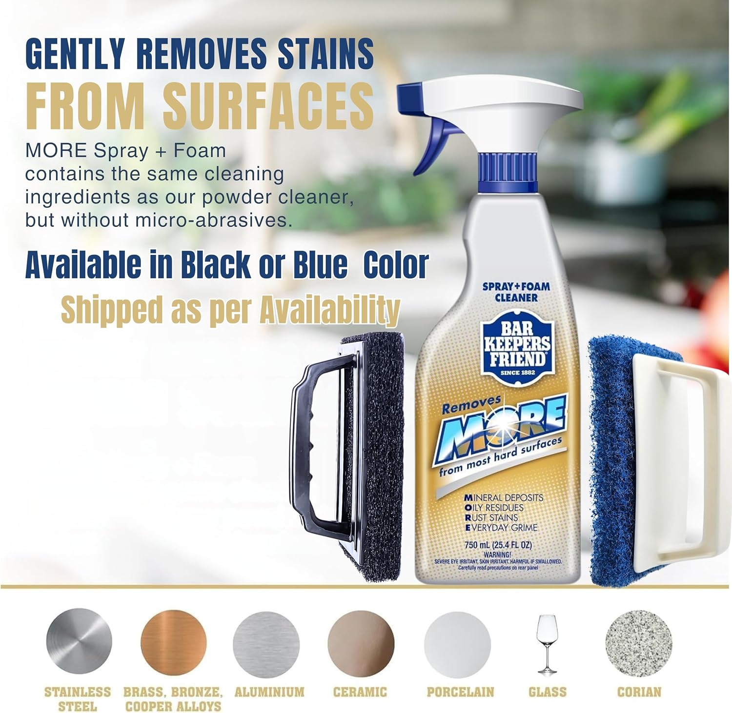 Daily Shower Spray Kit with Foam Scrub Brush