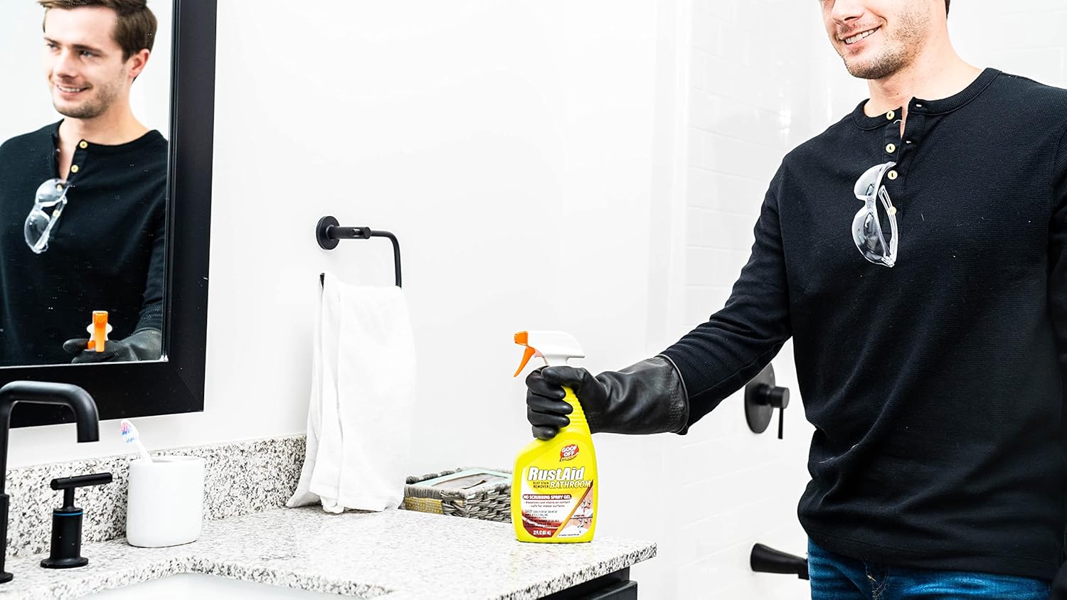 Goof Off RustAid Rust Stain Remover 22 oz Spray Bottle 1