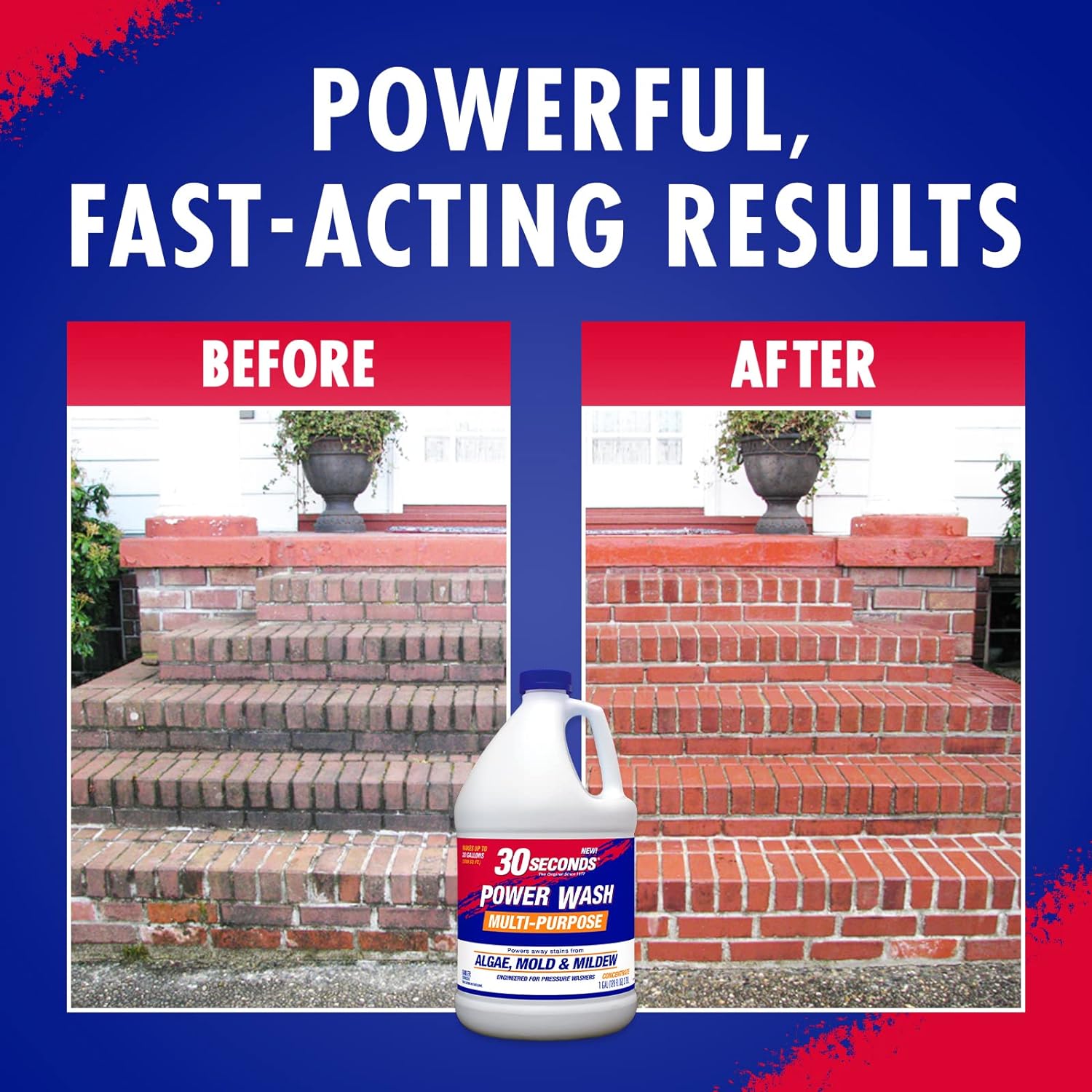 30 SECONDS Pressure Washer Cleaner 2 Pack - 20 Gallons per Bottle