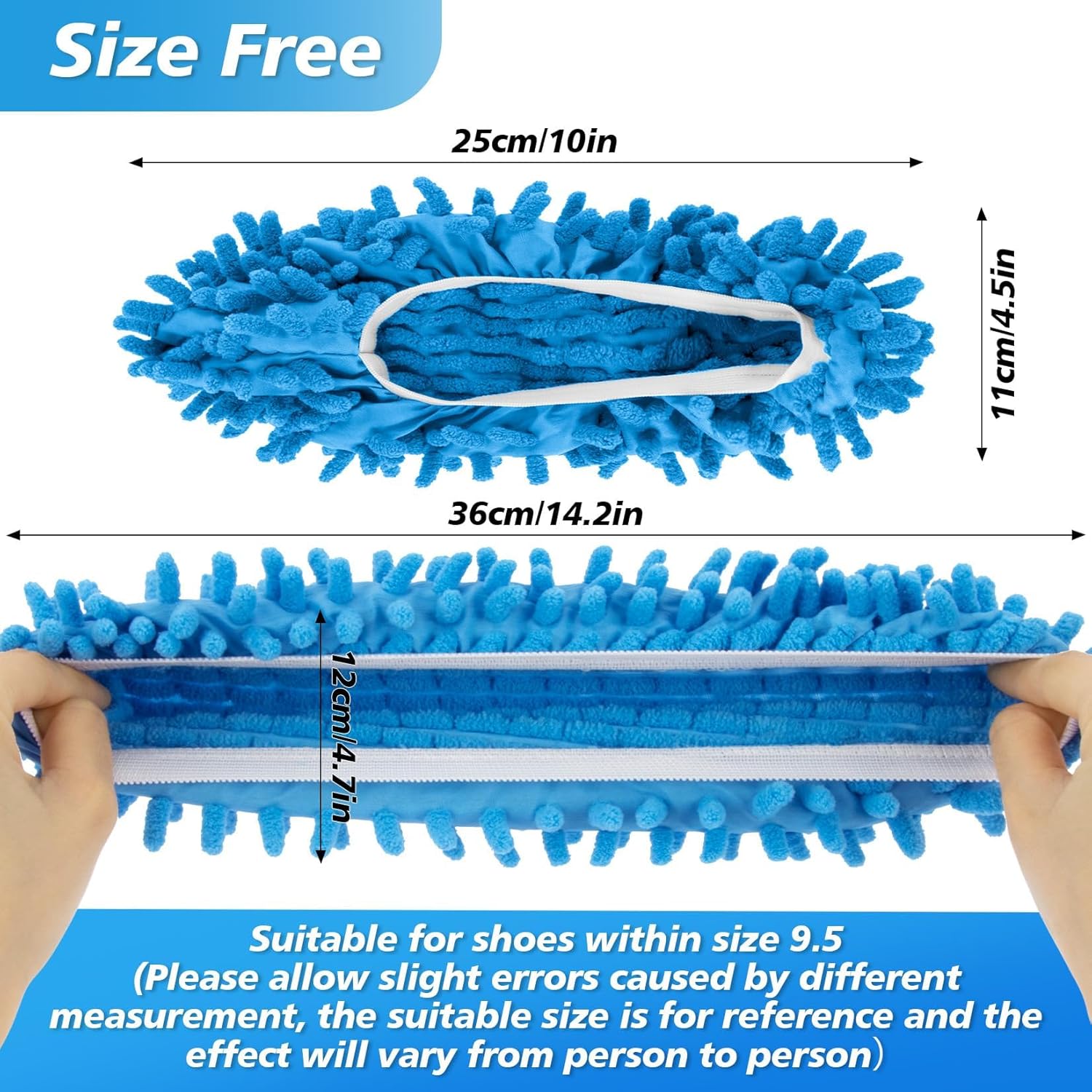 10 Mop Slippers for Floor Cleaning - Women Friendly