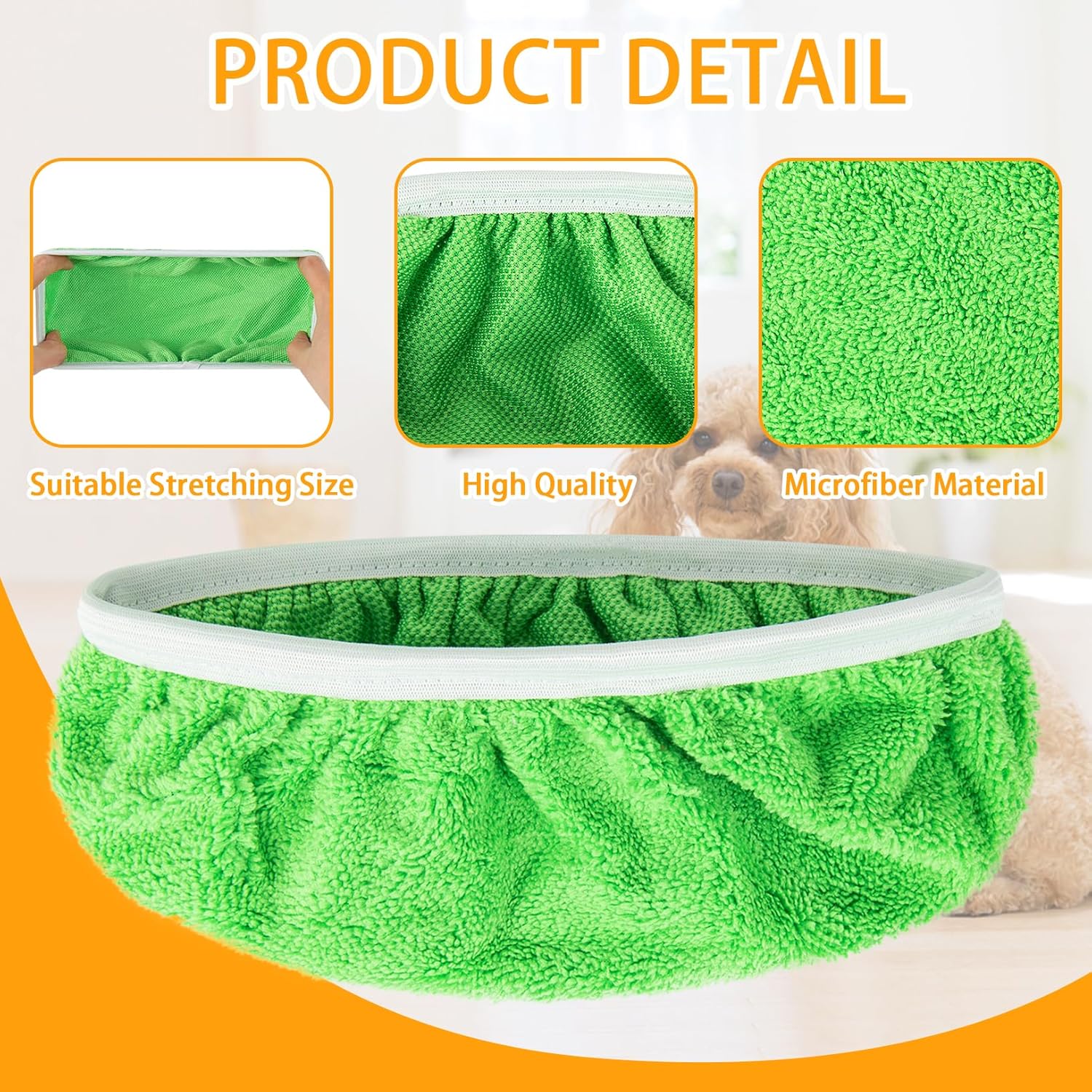 Unoutur Reusable Microfiber Mop Pads 16PCS
